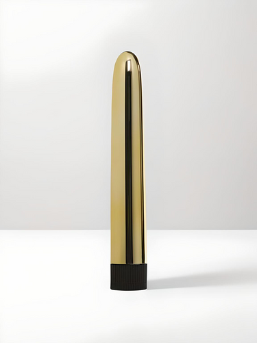 Elegant Sensuous Smooth Vibrator in Gold by Me You Us, showcasing its sleek design and luxurious finish. Ideal for indulgent pleasure experiences with the Smooth Vibrator Gold.